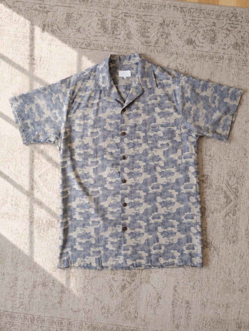 Tribe Kelley Blue Camo Button-Up Shirt – Men's‎ Large